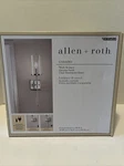 Casado Wall Sconce Chrome Finish Clear Hammered Glass By Allen + Roth. Fixed Price $29.99.