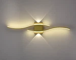 Modern Gold Creative Wave Strip Led Wall Light Fixture Industrial Sconce. Fixed Price $59.99.