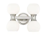 Z-lite 494-4V Artemis Light 11"W Vanity Nickel. Fixed Price $156.00.