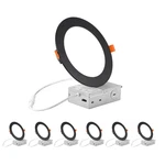 Zyc Recessed Lighting 6 Inch - 12W 1100LM High BRIGHTNESS5CCT. Fixed Price $89.66.