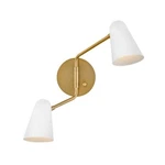 Lark Birdie Light Large Sconce, Lacquered Brass/matte White 83542LCB-MW. Fixed Price $229.99.