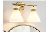Woshitu-light Brushed Gold Vanity With Milk White Glass, 17.3 In.. Fixed Price $24.49.