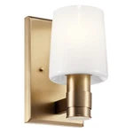 Kichler 55174NI 9" Tall Bathroom Sconce - Bronze. Fixed Price $127.99.