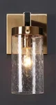 Zevni Musom 1-LIGHT Brass Gold Modern Black Glass Wall Sconce Z-S7B36VNI-4661. Fixed Price $63.99.