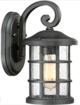 Quoizel Crusade Outdoor Wall Lantern Earth Black Light 100W CSE8406 New!. Fixed Price $85.00.