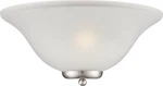 Ballerina One Light Wall Sconce With Frosted Glass Brushed Nickel Finish. Fixed Price $100.99.
