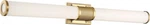 Nuvo 62/1603 Caper Led Vanity Brushed Brass With Frosted Lens. Fixed Price $115.00.