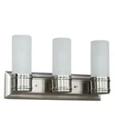 Hampton Bay Charenton Vanity Fixture Brushed Nickel Lighting V433NK03. Fixed Price $29.80.