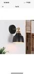 Lnc Modern Black Bell Wall Sconce Bath Vanity 1-LIGHT Powder Room. Fixed Price $27.99.