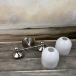 Pottery Barn Mercer Double Sconce Satin Nickel Scuffed Wo/hardware Nwob. Fixed Price $139.95.