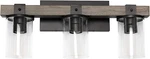 Elegant Designs Farmhouse 3 Light Vanity Gray Restored Wood VT1009-GRY. Fixed Price $48.91.