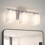 Dimmable 3-LIGHT Wall Vanity Fixture Nickel Etl Listed Bath Sconce. Fixed Price $76.99.