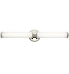 Kichler Indeco 27"LED Linear Vanity Light Satin Etched White Glass Polished Nike. Fixed Price $199.00.