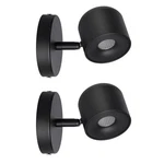 Aisilan 2 Packs Modern Adjustable Wall Sconce Fixture Black Led Warm White Ce.... Fixed Price $99.86.