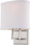 Nuvo 60-4751 Gemini Light Vanity Fixture With Slate Gray Fabric Shade. Fixed Price $62.99.