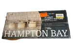 Hampton Bay Tustna 3-LIGHT Brushed Nickel Bathroom Vanity. Fixed Price $69.99.