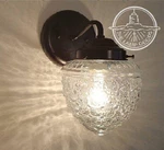New Acorn Antique Glass Wall Sconce Fixture Is Vintage Inspired Lighting. Fixed Price $80.00.