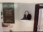 Allen + Roth, Hainsbrook Rustic Country 1-LIGHT Aged Bronze Cone Vanity. Fixed Price $32.40.