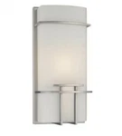 New George Kovaks P465-084 Ada 1-LIGHT Wall Sconce Brushed Nickel. Fixed Price $129.99.