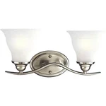 Progress Lighting P3191-09 Trinity Collection 2-LIGHT Brushed Nickel Bath. Fixed Price $39.99.