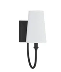 Savoy House Cameron 13" Tall Wall Sconce Light Fixture Matte Black. Fixed Price $100.00.