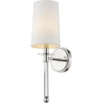 Z-lite 808-1S-PN Mila Light 5.5 Inch Polished Nickel Wall Sconce. Fixed Price $132.00.