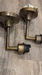 Mullen Ireland Visual Comfort Set Of Brass Wall Sconce Light Fixtures. Fixed Price $259.47.