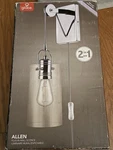 Globe Allen 1-LIGHT Polished Chrome Plug-in Or Hardwire Wall Sconce 51792. Fixed Price $24.99.