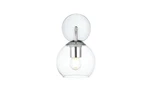 Elegant Lighting LD7321W6 Genesis 10" Tall Bathroom Sconce - Chrome. Fixed Price $62.00.