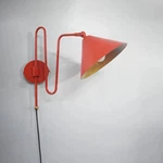 Vintage Red Wall Sconce Elegant Home Lighting Decor Mid Century Modern. Fixed Price $171.00.
