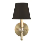 Golden Lighting Waverly Sconce, Antique Brass With Groom Shade 3500-1WAB-GRM. Fixed Price $80.00.