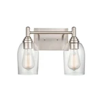 Millennium Lighting Arlett Vanity Light, Brushed Nickel/clear 4992-BN. Fixed Price $133.90.