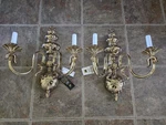 Pair Vintage Nos Murray Feiss Brass Double Wall Sconce 2 Arm Original Packaging. Fixed Price $149.95.