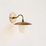 Solid Brass Wall Sconce Light With Shade-minimal Fixture. Fixed Price $188.00.