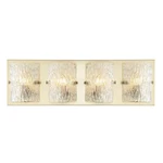 Varaluz Morgan Light Bath Vanity , Satin Brass/clear Piastra - 376B04SB. Fixed Price $399.20.