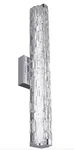 Feiss WB1869CH-L1 Cutler Led Vanity Bath Light, Chrome, Staggered Rock Glass. Fixed Price $249.99.