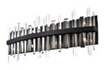 Bathroom Vanity Crystal Wall Sconce Black 8 Lighting Fixture 30". Fixed Price $579.30.