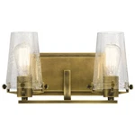 Kichler Alton 2-LT Vanity Light Brass 45296NBR. Fixed Price $40.00.