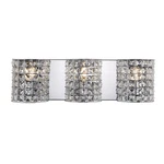 Jonathan Lighting JYL7544 Clara 3 24"W Led Bathroom - Chrome. Fixed Price $174.72.