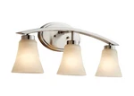 Allen + Roth Lyndsay 3-LIGHT Vanity Satin Nickel 22.7" Modern Fixture. Fixed Price $45.99.