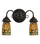 Meyda Tiffany 74050 Acorn Light 12" Tall Wall Sconce - Multicolor. Fixed Price $662.30.