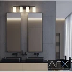 Afx Inc. LEOV3109MBBK 4 Light Inch Black Vanity Wall. Fixed Price $75.00.