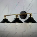 Jonathan July 26.5 In. 3-LIGHT Oil Rubbed Bronze/brass Gold Metal Vanity. Fixed Price $40.90.