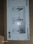 Hampton Bay Wall Mount Vanity 21 In. 3-LIGHT Chrome W/ Clear Glass. Fixed Price $24.95.