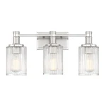Savoy House 8-1102-3 Concord Light 22"W Vanity Metallic Silver With. Fixed Price $240.00.