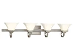 Minka Lavery Ml 6814 Four Light Bathroom Vanity - Nickel. Fixed Price $109.66.