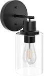 1-LIGHT Bathroom Wall Sconce Matte Black Vanity Light, Modern Fixture. Fixed Price $9.99.