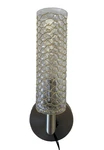 Visual Comfort Vetra Wall Sconce, Brushed Nickel, Artisan Gold Wire Glass Shade. Fixed Price $194.00.