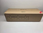 (1) New Lnc 3-LIGHT Vanity Light, Modern Industial,matte Black & Wood, A03440. Fixed Price $49.99.