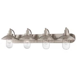 Minka Lavery 5134 Downtown Edison Light Bathroom Vanity - Nickel. Fixed Price $519.00.